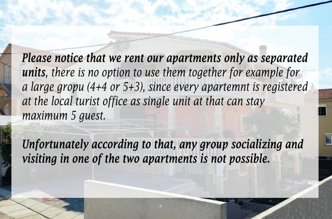 Modern 3Br Apartments In Zadar With Balcony Or Terrace, Free Parking & Ac Экстерьер фото